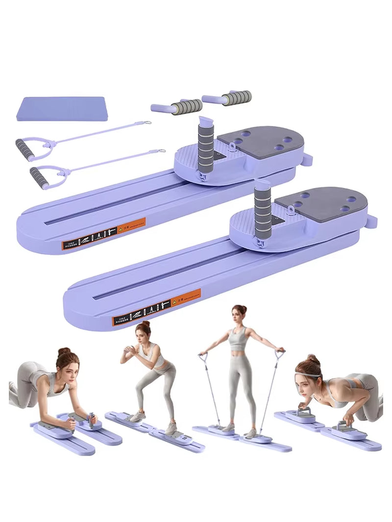 Durable and Portable Multi-Function Pilates Reformer Board Foldable for All Body Workout for Pilates Studios