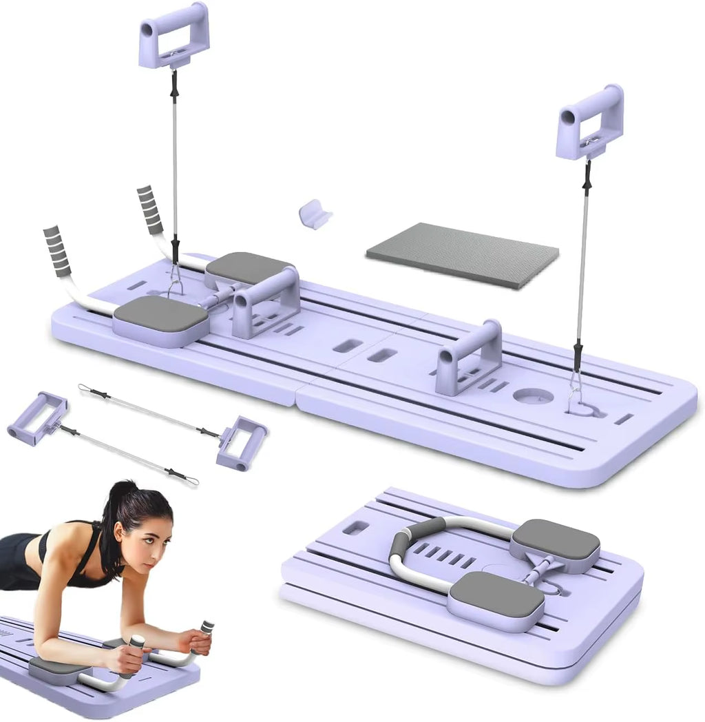 6 in 1 Multifunctional Fitness Board Exercise Pilates Board Push-Up Stand Set Fitness and Muscle Training Device Yoga Workout
