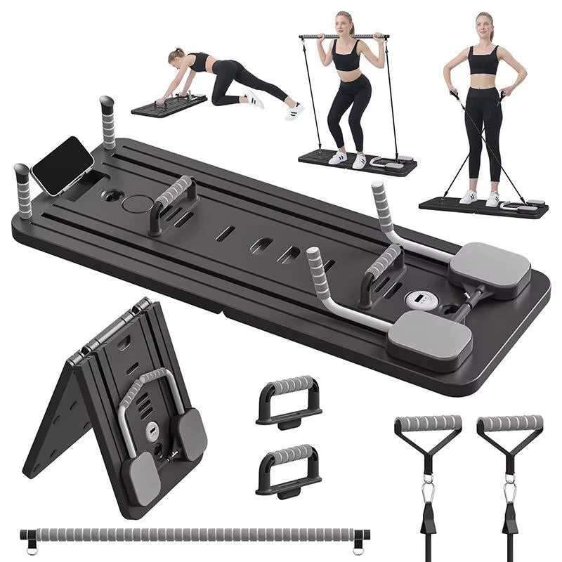 Durable and Portable Multi-Function Pilates Reformer Board Foldable for All Body Workout for Pilates Studios