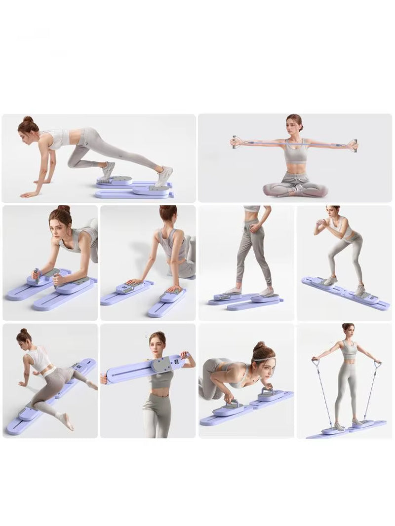 Durable and Portable Multi-Function Pilates Reformer Board Foldable for All Body Workout for Pilates Studios