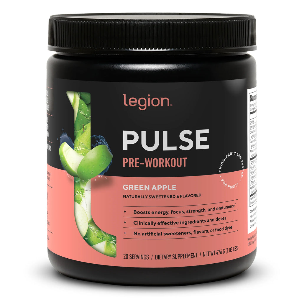 Pulse Pre-Workout Supplement, Pink Lemonade, Naturally Sweetened with No Added Sugar, 350Mg Caffeine, 20 Servings, High Performance Energy & Focus Powder
