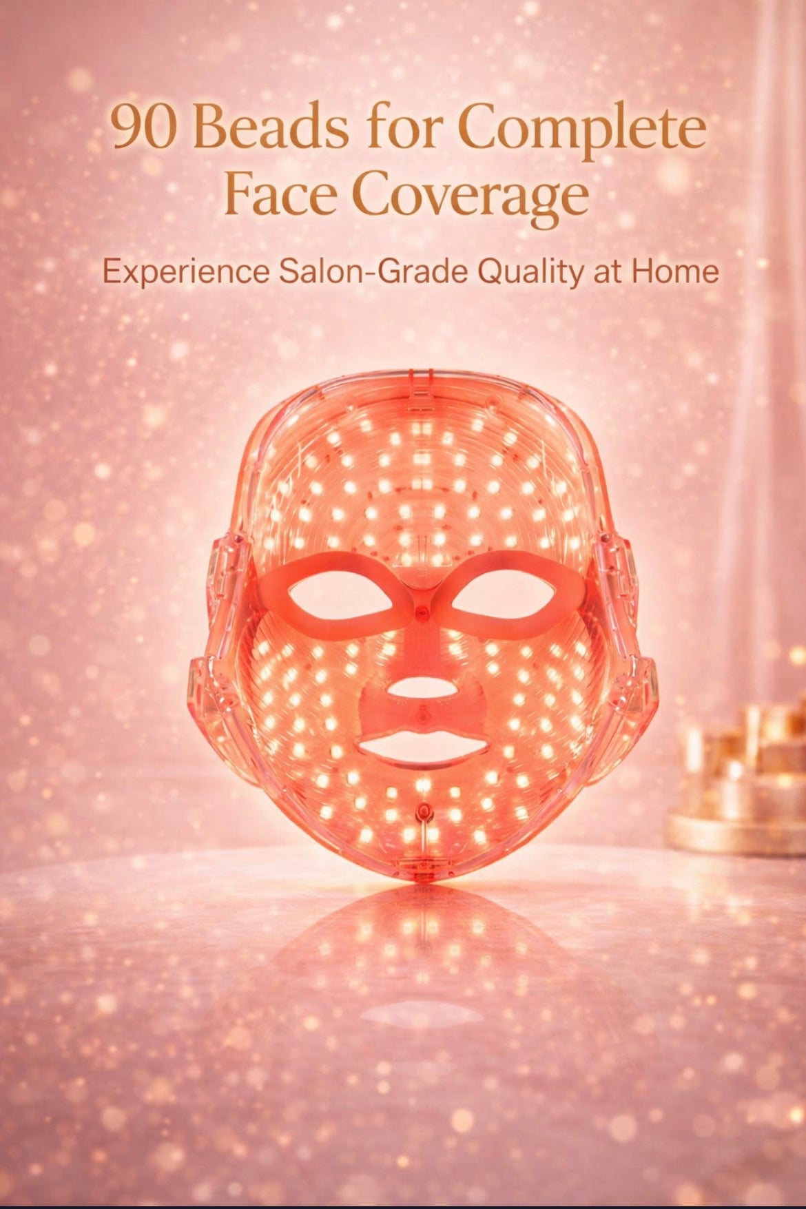 7 Colors Red Light Face Mask Woman, Red Light Mask for Face, Facial Mask Set Skin Beauty Care Tool, Cordless, Ideal Mother'S Day Gift, Comfort