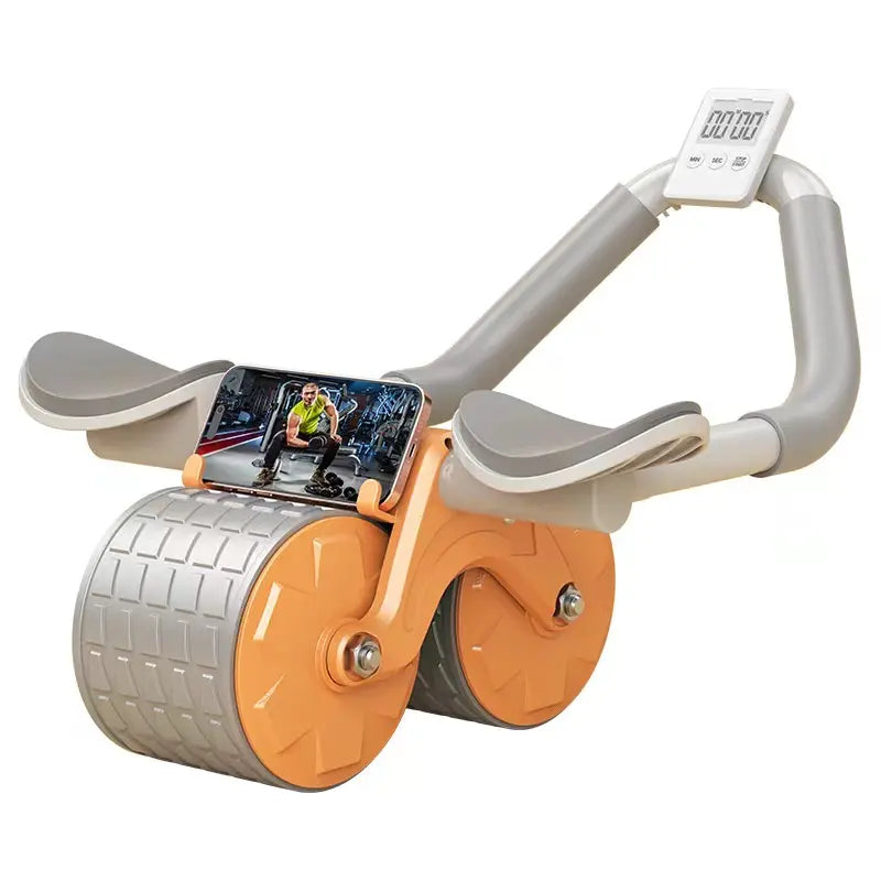 Automatic Rebound Ab Abdominal Exercise Roller Wheel - Core Strength Trainer, Ab Workout Equipment, Dual Wheel Design, Fitness Home Gym Exercise Tool for Abs, Core Ab Roller