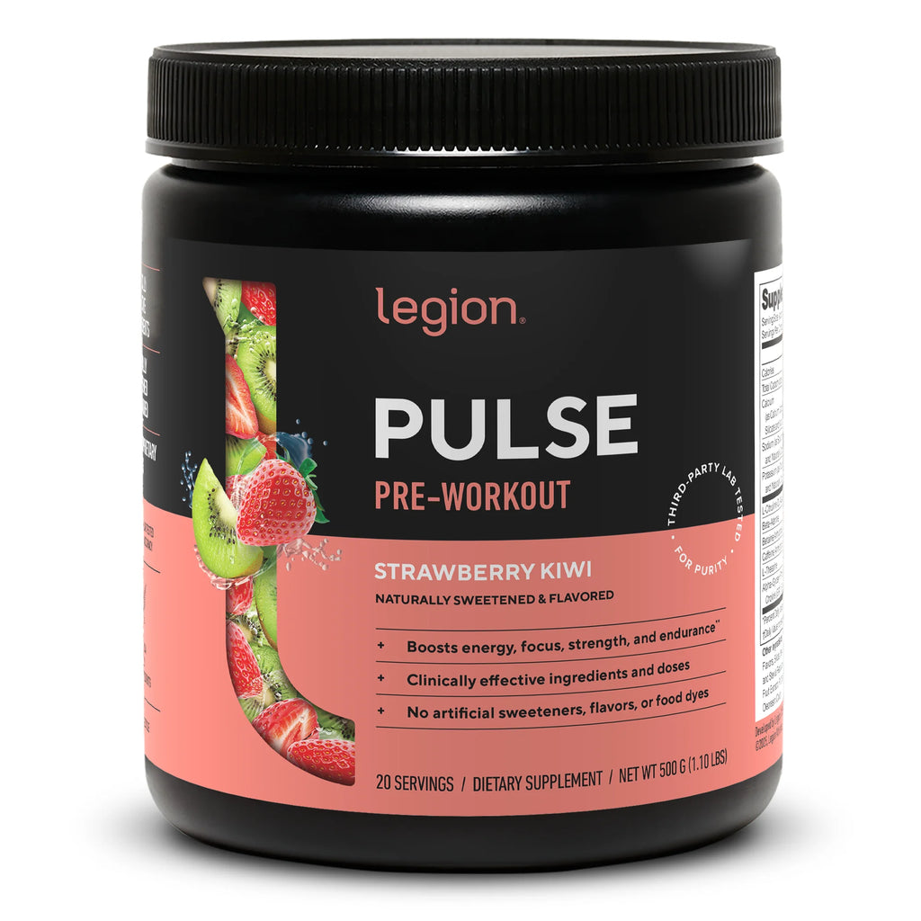 Pulse Pre-Workout Supplement, Pink Lemonade, Naturally Sweetened with No Added Sugar, 350Mg Caffeine, 20 Servings, High Performance Energy & Focus Powder