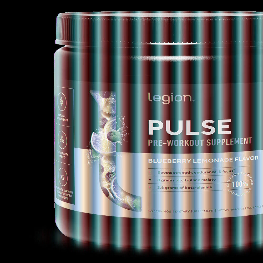 Pulse Pre-Workout Supplement, Pink Lemonade, Naturally Sweetened with No Added Sugar, 350Mg Caffeine, 20 Servings, High Performance Energy & Focus Powder
